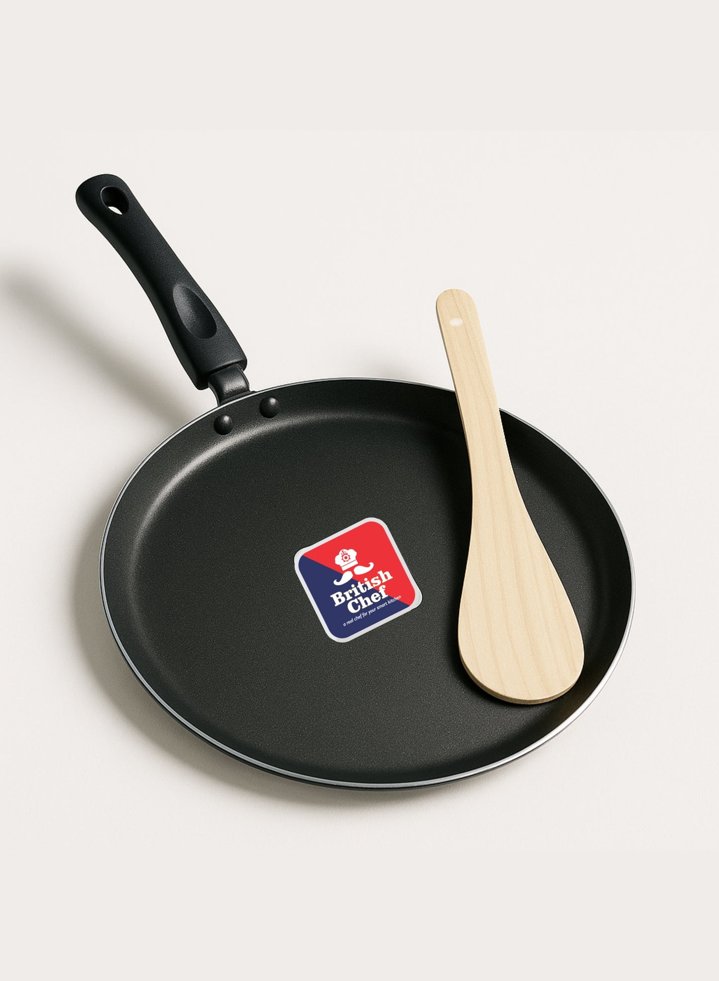 BRITISH CEHF Nonstick Tawa 26cm | Insulated Handle with Premium Grip | Easy Rotation | Tawa for Roti | Seamless Handling | BC144
