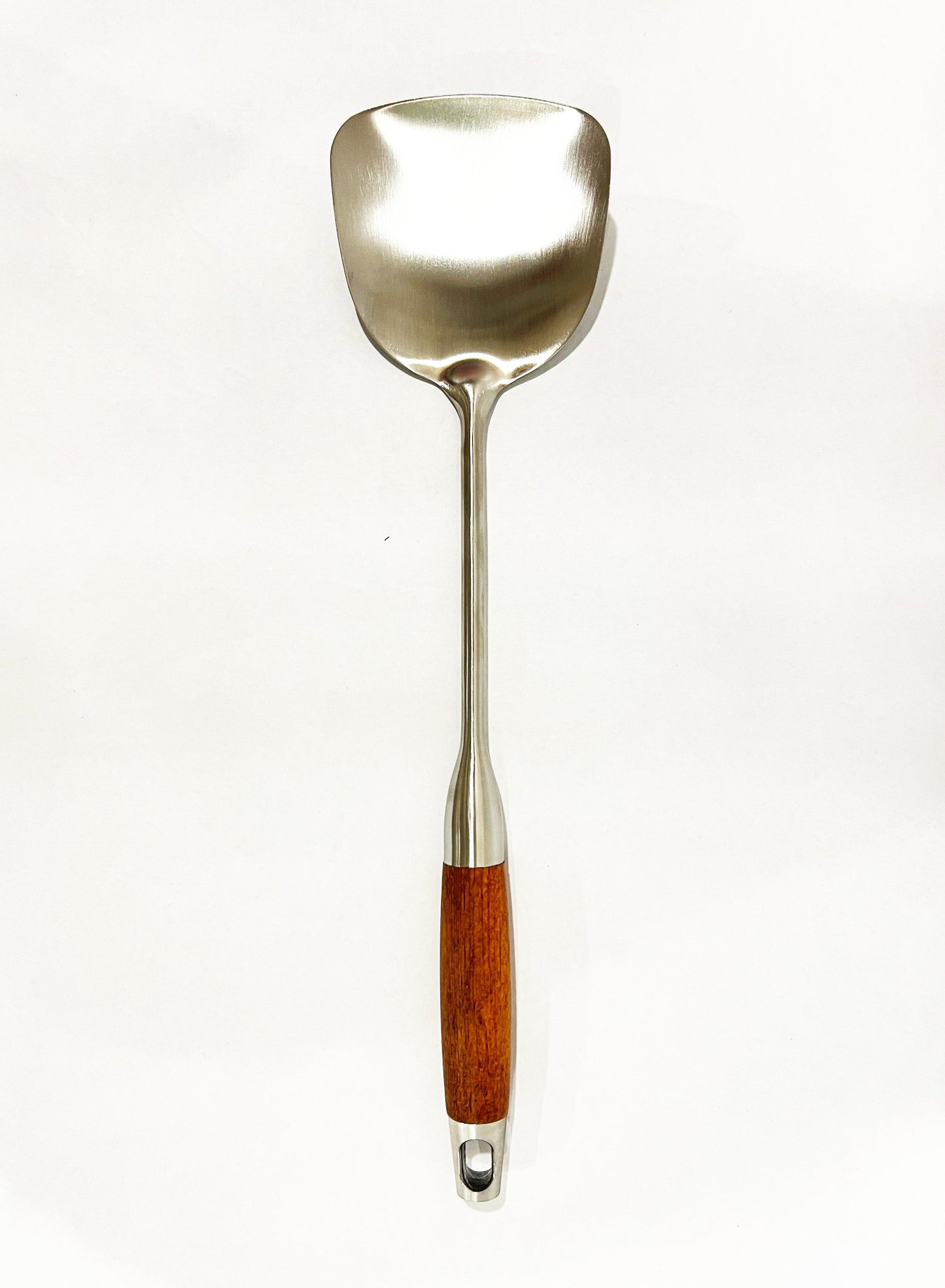 BRITISH CHEF Stainless Steel Ladle Spoon| Wooden Handle | Heavy Duty Soup/Gravy Ladle | Long Handle Ladle Spoon | BC313