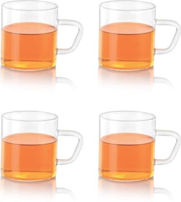 BOROSIL Vision Classic Large Mug Set of 4 | Scratch Resistant | Microwave Safe | Lightweight | 305ML | BVVIBC305S4