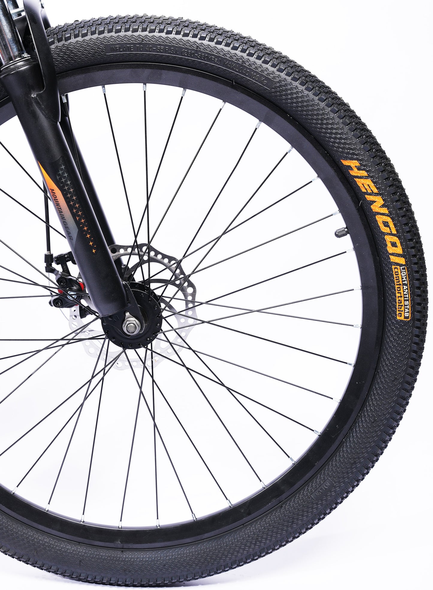 MOUNTAIN GEAR 21 Speed Explorer MTB Road Bike | 26 inch Spoke Wheel Bicycle | Disk Brakes | Shock Absorbing Front Fork | Shimano Shifters | High Carbon Steel | MTB Seat - MGR311377