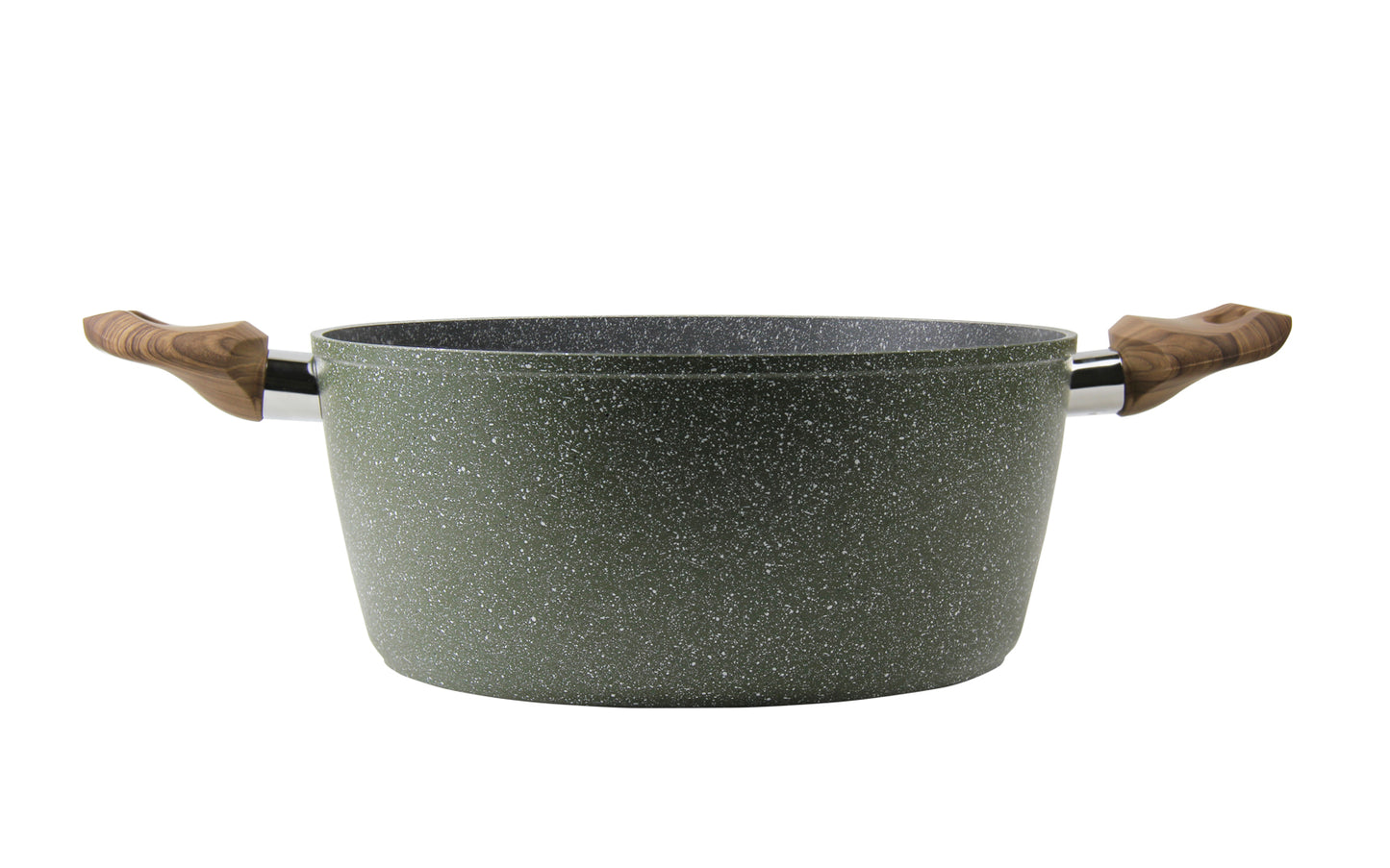 BRITISH CHEF Marble Coated Casserole With Lid- 5 Layer Construction Nonstick Coating- 26CM & 30CM