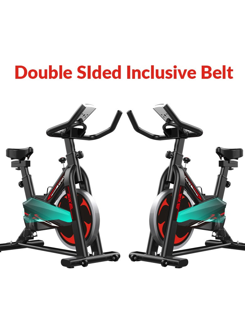 HEALTH CARRIER Spin Air Bike Exercise Cycle Machine For Home Gym | Heavy Duty Spinning Flywheel | Weight Capacity 150kg - HC-521