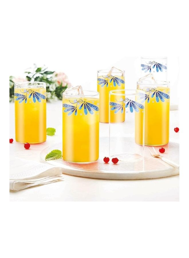 BOROSIL Vision Twilight Glasses Set Of 6 | Beverage Glasses For Juice | Scratch Resistant | Microwave Safe | Lightweight | 295ML | BVVTWGHTM295
