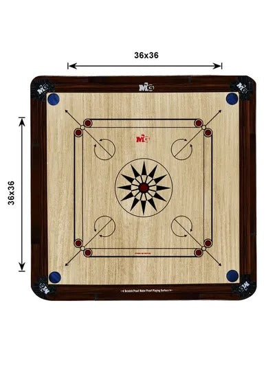 MG Carrom Board With Coins and Striker MGCB