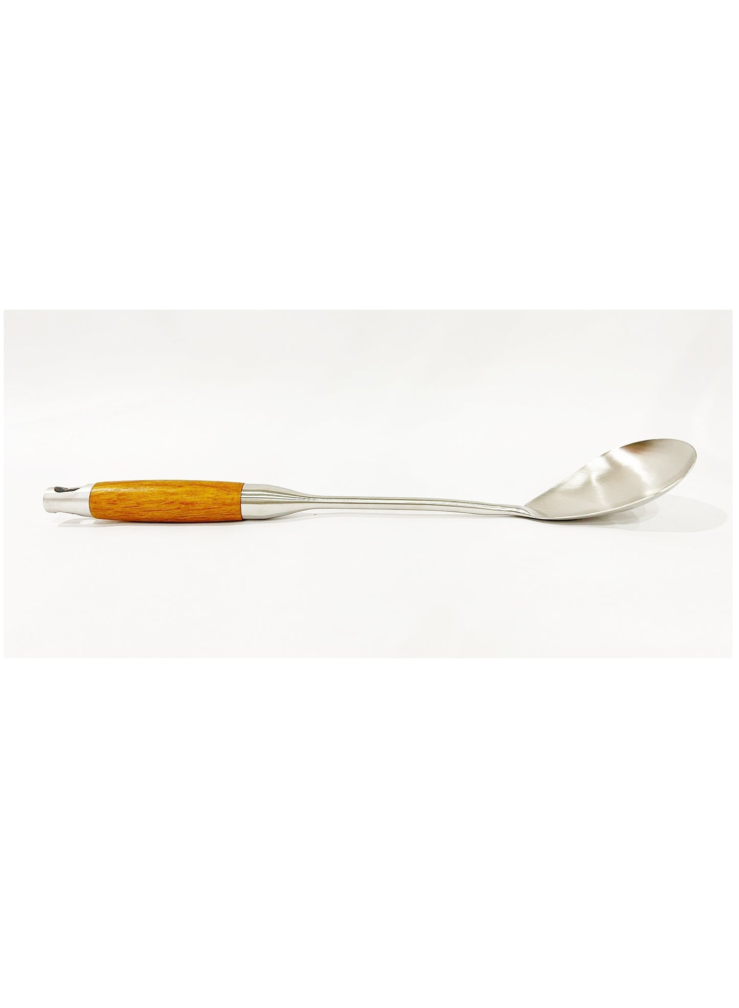 BRITISH CHEF Stainless Steel Rice Turner | Wooden Handle | Rice Spoon | Long Handle Turner Spoon |BC318