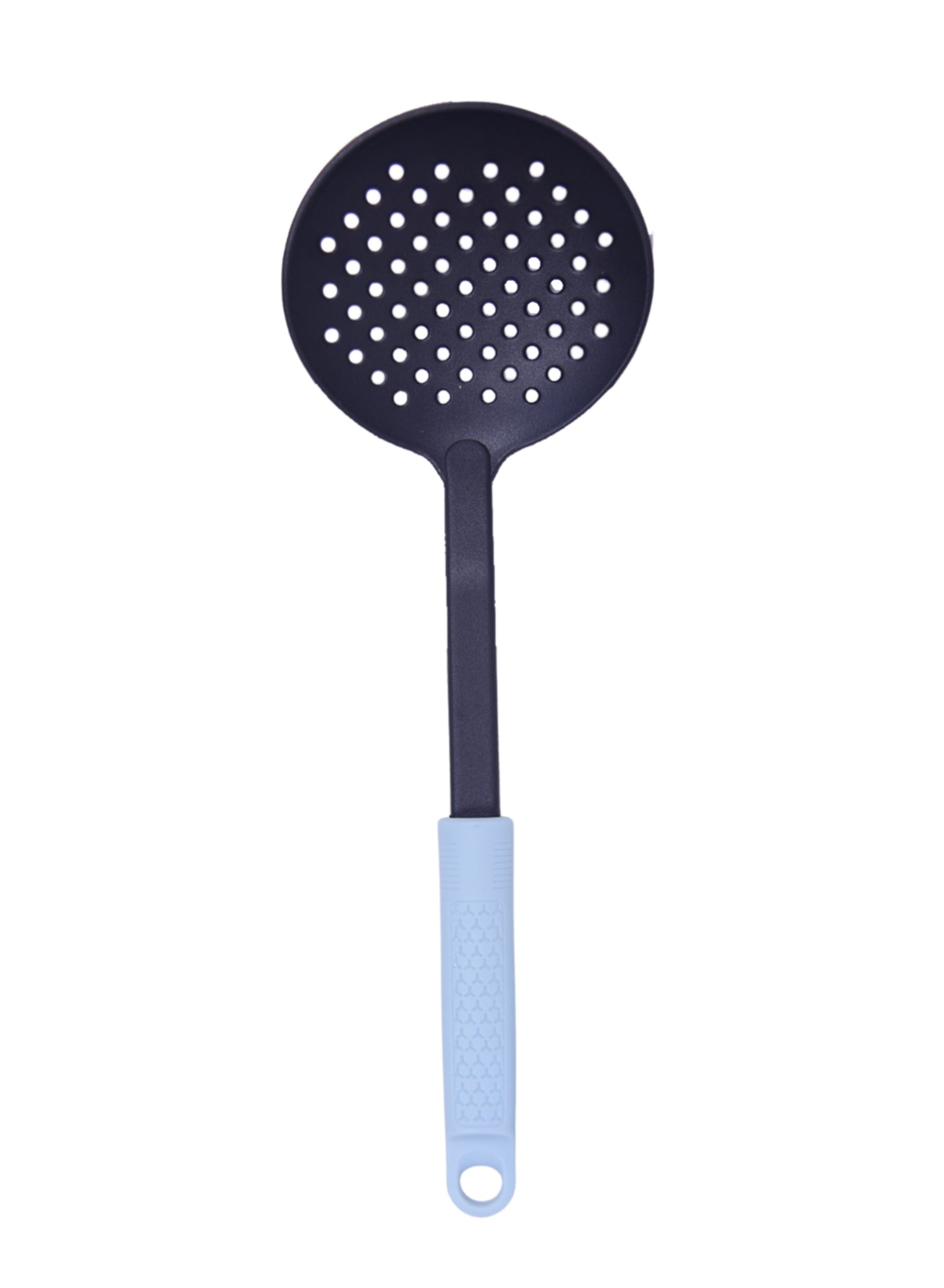 BRITISH CHEF Nylon Skimmer Spoon for Cooking | Heat Resistant | Slotted Spoon for Frying | Large Bowl | Comfortable Handle | Dishwasher Safe - BC332