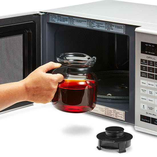 BOROSIL Carafe Flame Proof Glass Kettle With Stainer, 1L - IH11KF09210EX