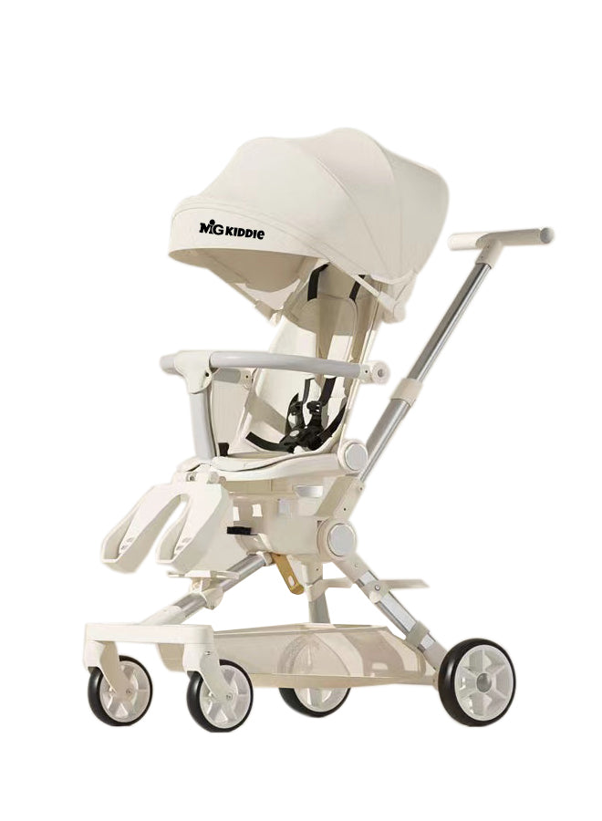 MG Kiddie 0-2 years Foldable Baby/Kids Travel Stroller with 360° Rotatable Seat, Foot Support, Adjustable Seating Angles, Bionic Eggshell Cockpit, Smooth Rides for Baby's - CS052