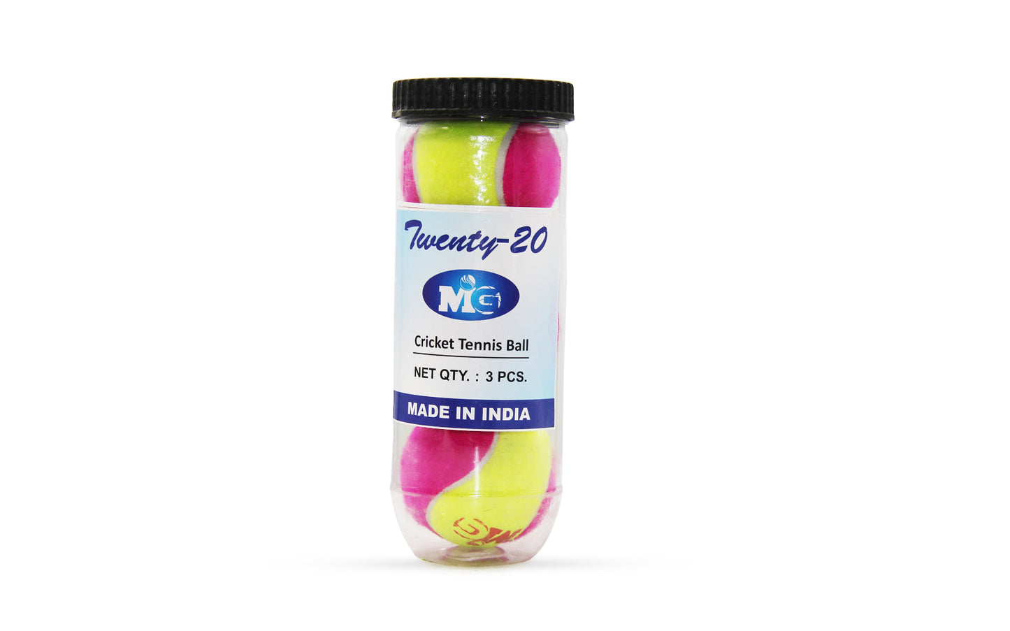 MG Cricket Tennis Balls 3pcs Jar - MGTB