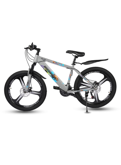 MOUNTAIN GEAR 21-Speed MTB Mountain Bike | 24-Inch Bicycle with High Carbon Steel Frame | Mag Wheel | Disc Brakes | 38 Shock-Absorbing Front Fork | TX-30 Shimano Shifters | PVC Pedals | MTB Seat - MGR311383