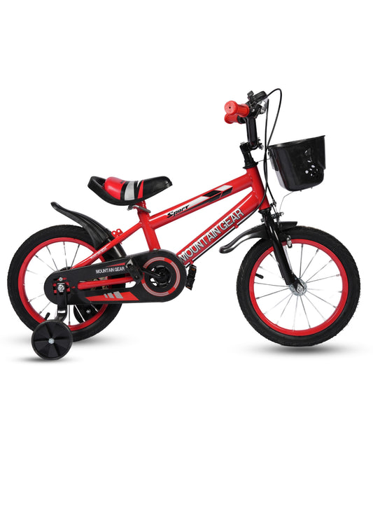MOUNTAIN GEAR Children's Bicycle For 2-4 Years Old Kids Bike | High Carbon Steel Frame | Adjustable Seat | Smooth Bearings | Safe and Stable | 12 Inch - MG7606
