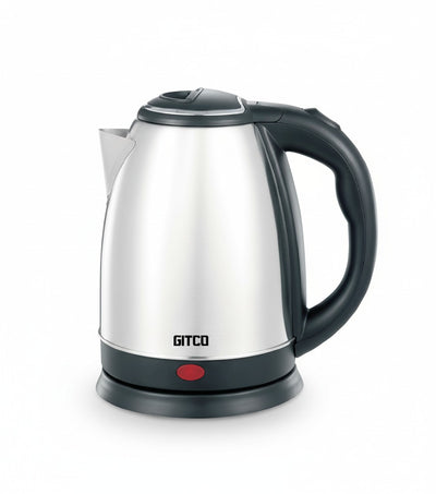 GITCO Electric Stainless Steel Kettle 1.8L Capacity with Auto Shut-Off, Fast Boiling & Dry Protection