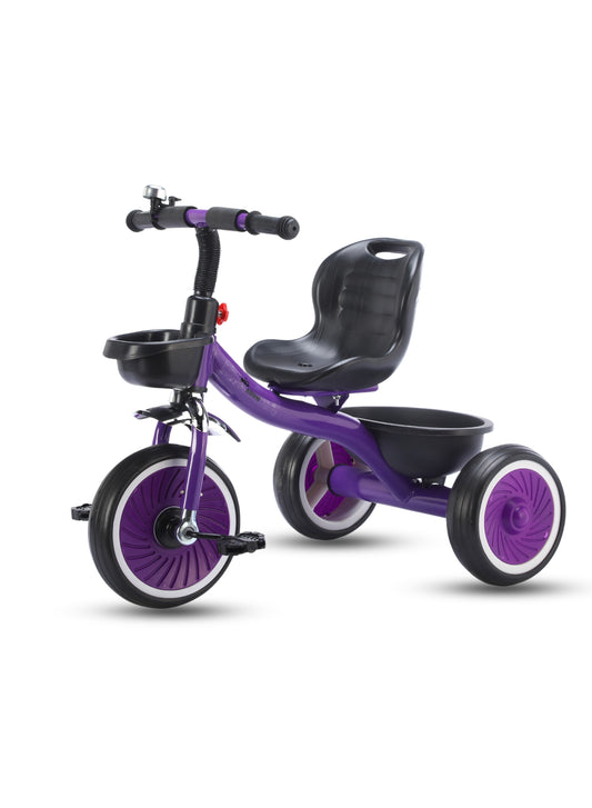 MG Tricycle for Kids | 3-Wheels Bike Scooters | Front and Rear Basket,Bell and Color Wheels | Boys and Girls | Age 1 to 5 Years Baby Tricycle - MGT906 PURPLE