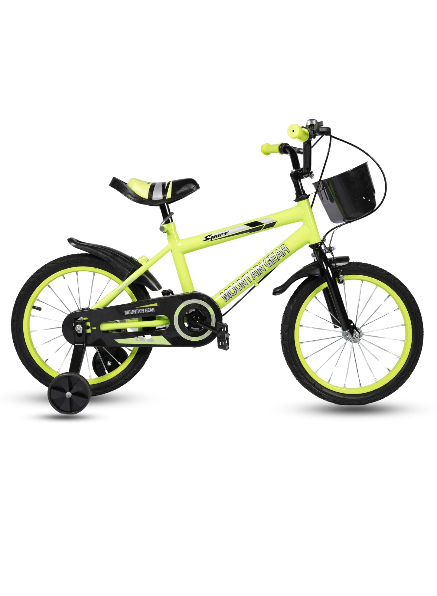 MOUNTAIN GEAR Children's Bicycle For 3-5 Years Old Kids Bike | High Carbon Steel Frame | Adjustable Seat | Smooth Bearings | Safe and Stable | 14 Inch - MG7606