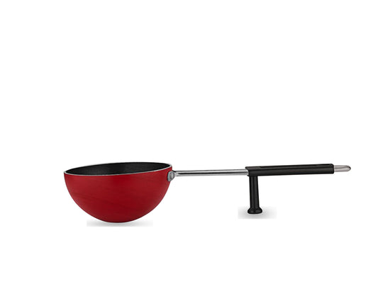 BRITISH CHEF Non-stick Tadka Pan, Long Handle Roasting Tadka Pan, Spices fry small pan 12CM - BC154