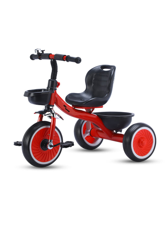 MG Tricycle for Kids | 3-Wheels Bike Scooters | Front and Rear Basket,Bell and Color Wheels | Boys and Girls | Age 1 to 5 Years Baby Tricycle - MGT906 RED