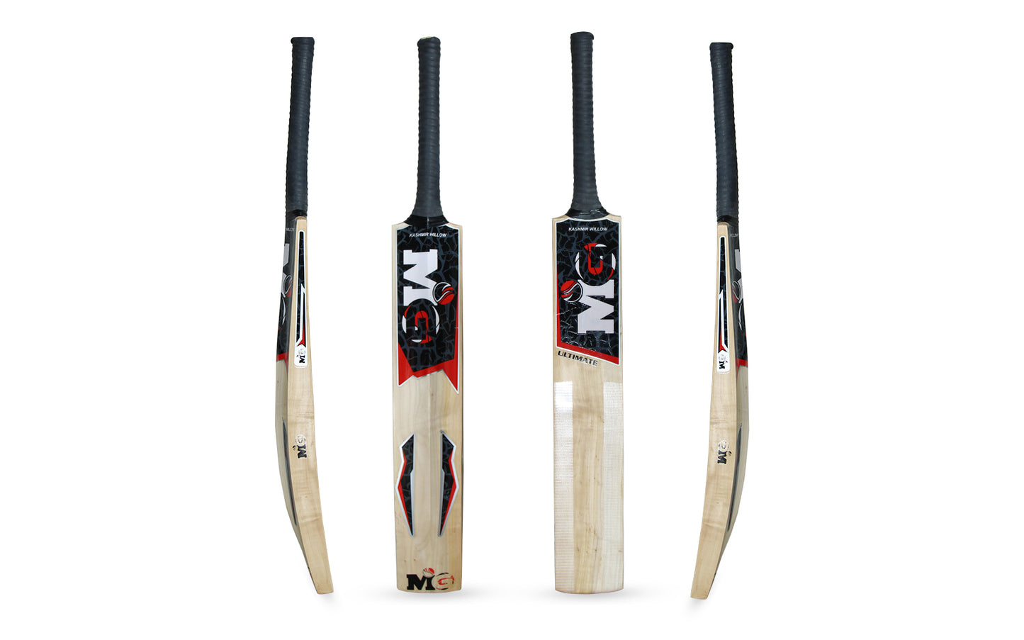 MG Kashmir Willow Ultimate Cricket Bat for Light/Hard Tennis and leather Ball with Cover - MGKW