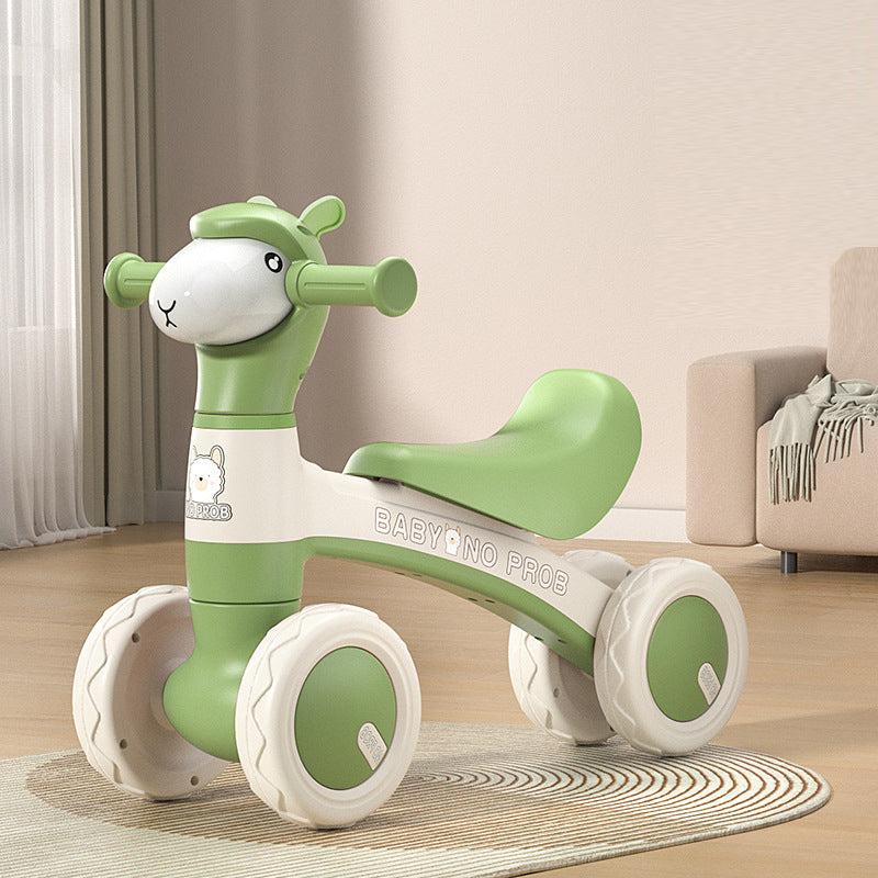 MG Kids Balance Bike Scooters | Toddler Balance Bike & Baby Walker | No Pedals | Music & Lights | Anti-Slip Wheels | For 1-3 Year kids - MGT903 GREEN