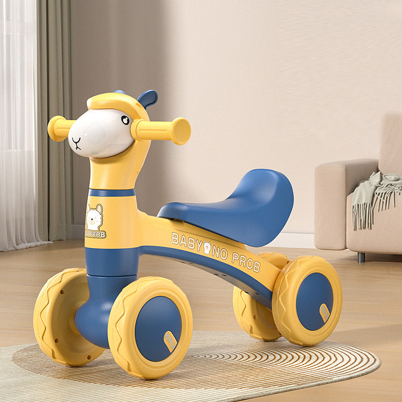 MG Kids Balance Bike Scooters | Toddler Balance Bike & Baby Walker | No Pedals | Music & Lights | Anti-Slip Wheels | For 1-3 Year kids - MGT903 BLUE