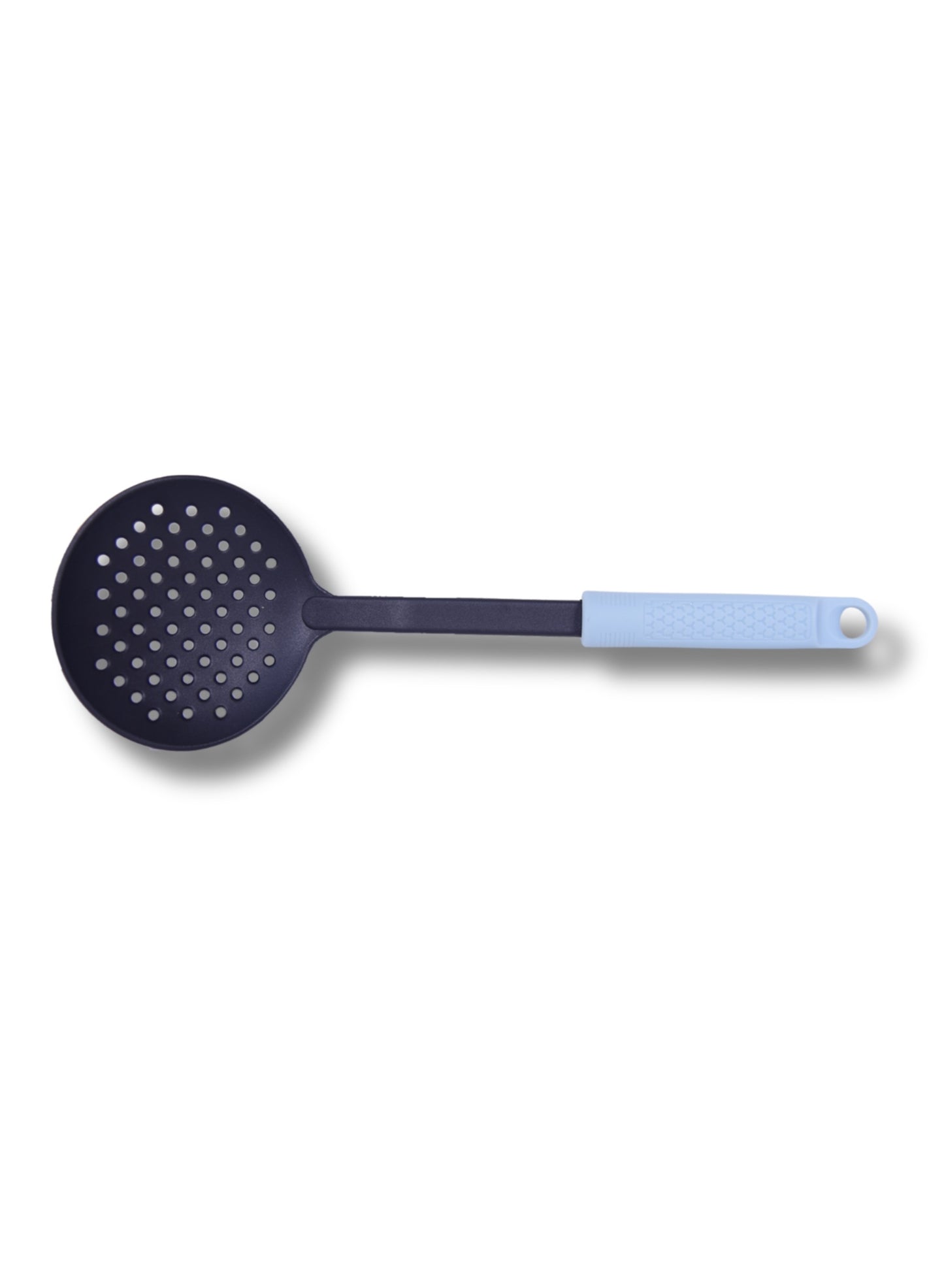 BRITISH CHEF Nylon Skimmer Spoon for Cooking | Heat Resistant | Slotted Spoon for Frying | Large Bowl | Comfortable Handle | Dishwasher Safe - BC332