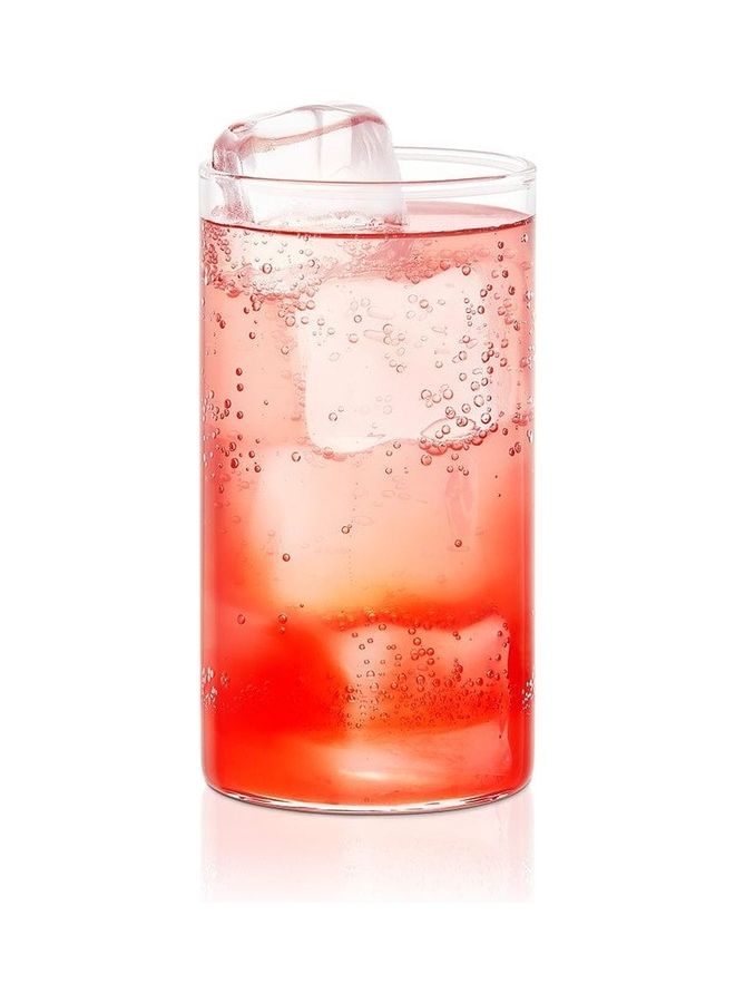 BOROSIL Vision Squat Glass Set Of 6 | Microwavable | Borosilicate | Beverage Glasses For Juice | Scratch Resistant | Medium | 350ML | BV430100003