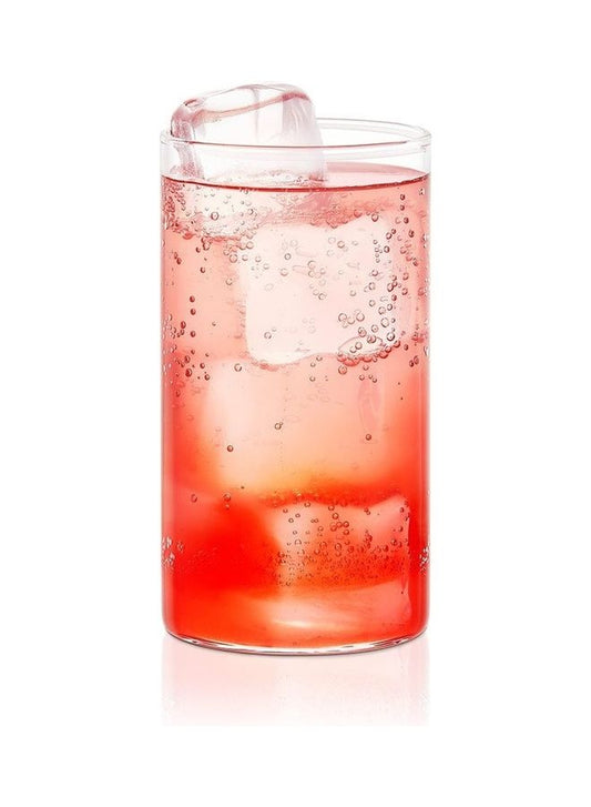 BOROSIL Vision Squat Glass Set Of 6 | Microwavable | Borosilicate | Beverage Glasses For Juice | Scratch Resistant | Medium | 350ML | BV430100003