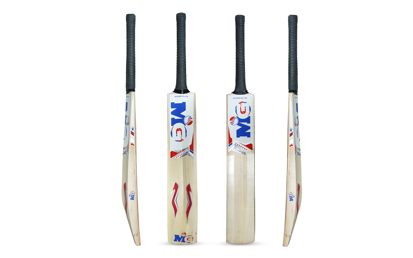 MG Kashmir Willow Bravo Cricket Bat for Light/Hard Tennis Ball with Cover - MGKWT