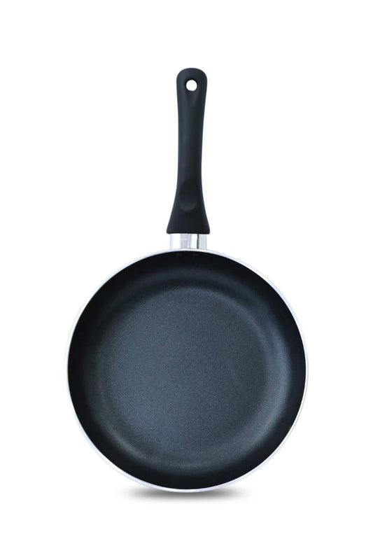 BRITISH CHEF Nonstick Frypan with Induction bottom, 3mm Thick & Various Size 22/24/26/28/30 CM - Red & Black