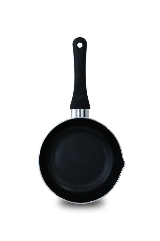 BRITISH CHEF Non Stick Saucepan with Induction bottom, 2.5mm Thick, Various size 16CM & 18CM - RED & BLACK