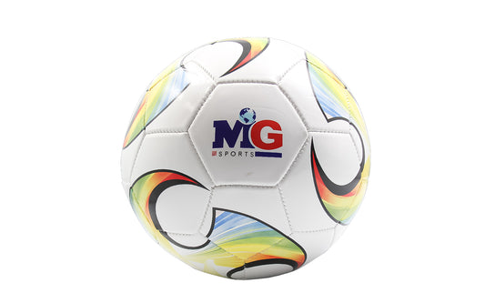 MG Premium PVC Soccer Football, For Kid Youth and Adult Size- 5, Multicolor Waterproof Material - YBS14401