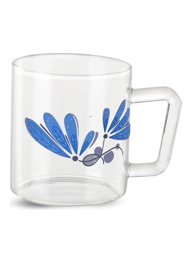 BOROSIL Classic Twilight Mug Set Of 6 | Borosilicate Glass | Scratch Resistant | Microwave Safe | Lightweight | 190ML | BV43TWGHT098