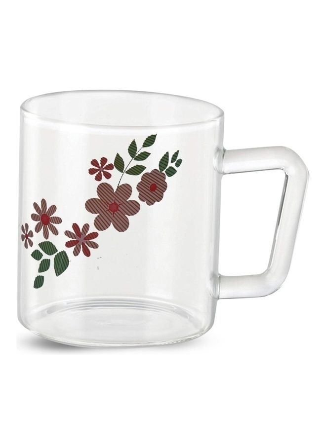 BOROSIL Classic Ayana Mug Set Of 6  | Borosilicate Glass | Scratch Resistant | Microwave Safe | Lightweight | 190ML | BV43AYANA098