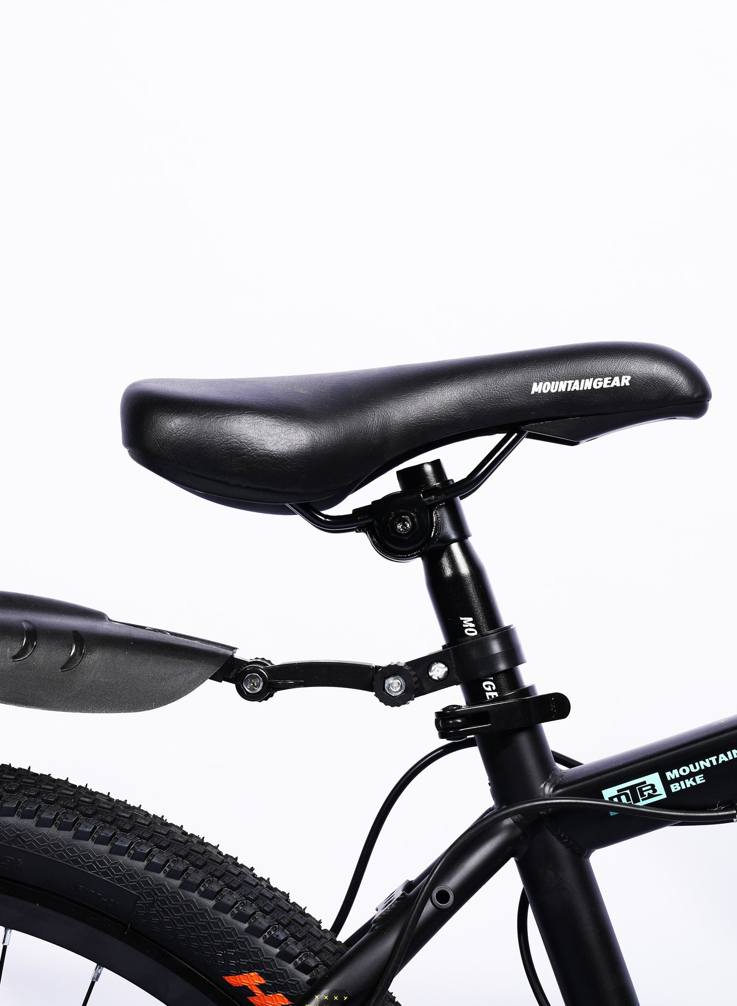 MOUNTAIN GEAR 21 Speed Explorer MTB Road Bike | 26 inch Spoke Wheel Bicycle | Disk Brakes | Shock Absorbing Front Fork | Shimano Shifters | High Carbon Steel | MTB Seat - MGR311377
