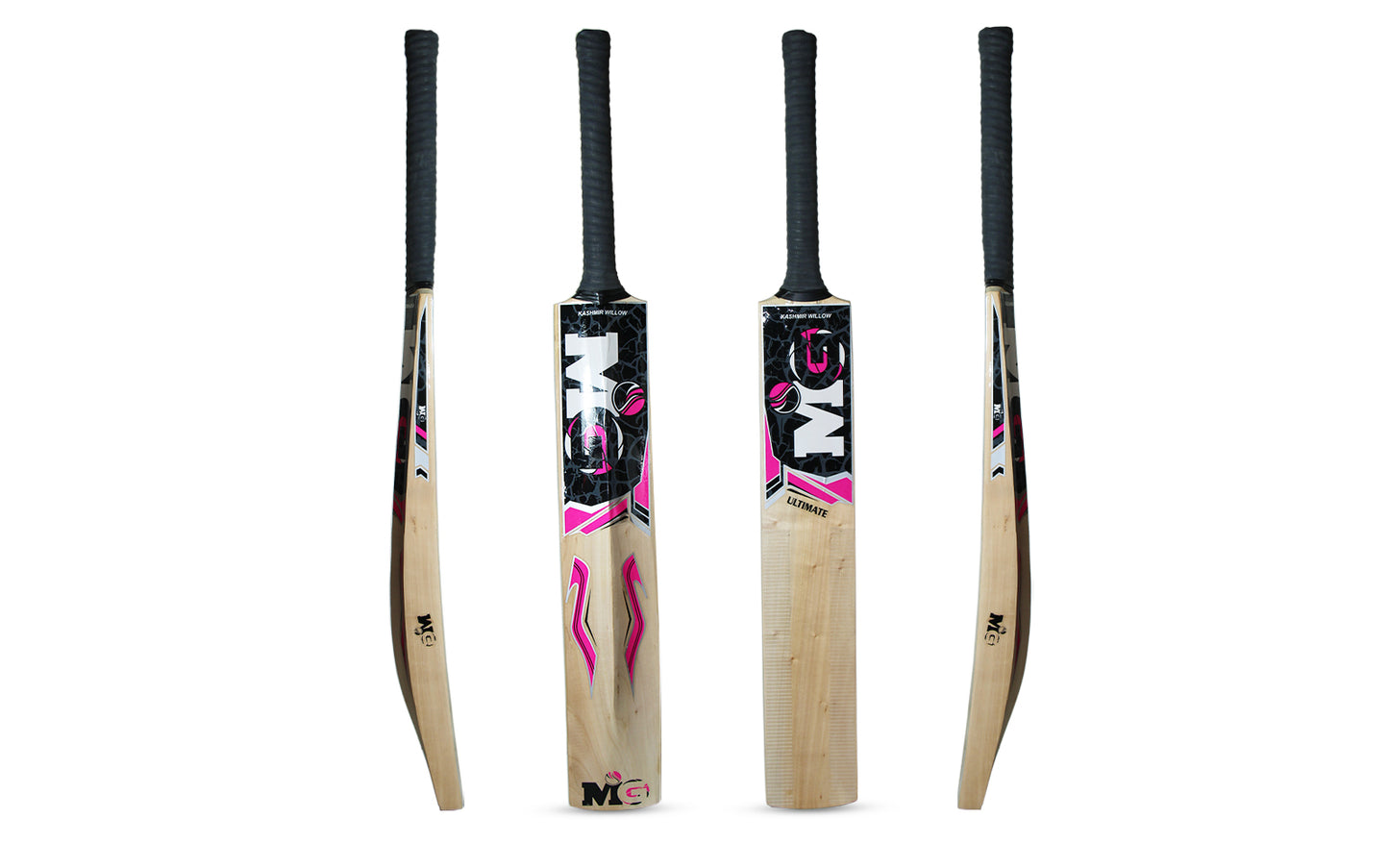 MG Kashmir Willow Ultimate Cricket Bat for Light/Hard Tennis and leather Ball with Cover - MGKW