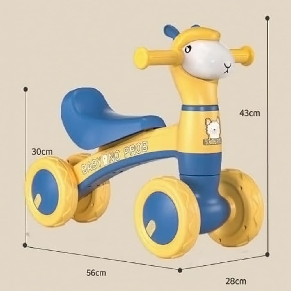 MG Kids Balance Bike Scooters | Toddler Balance Bike & Baby Walker | No Pedals | Music & Lights | Anti-Slip Wheels | For 1-3 Year kids - MGT903 BLUE