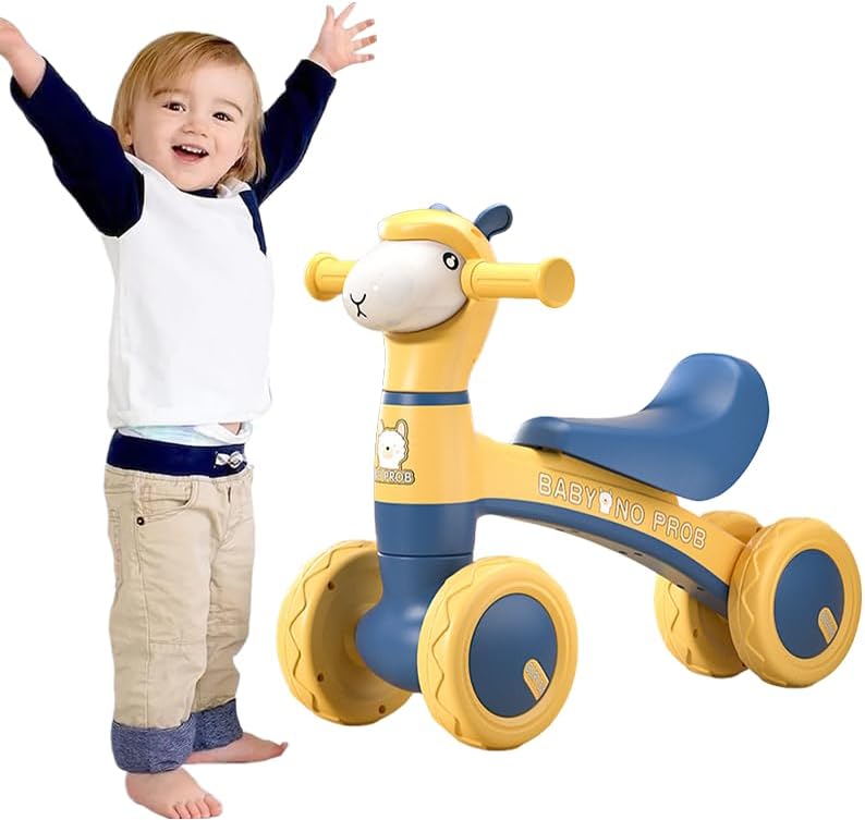 MG Kids Balance Bike Scooters | Toddler Balance Bike & Baby Walker | No Pedals | Music & Lights | Anti-Slip Wheels | For 1-3 Year kids - MGT903 BLUE