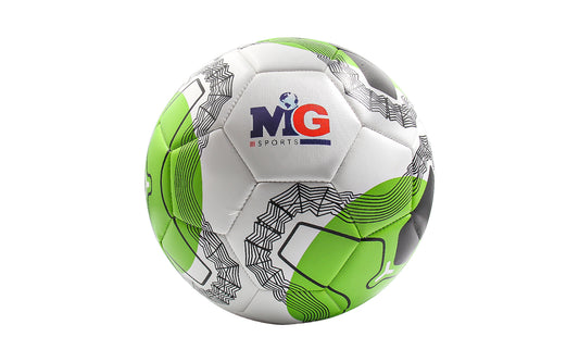 MG Soccer Football with PU Material For Kid Youth and Adult Size-5, Multicolor Waterproof Material - YBS14407