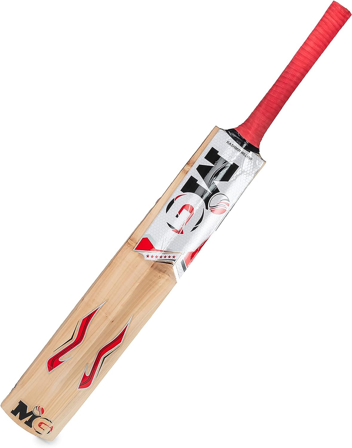 MG Kashmir Willow Bravo Cricket Bat for Light/Hard Tennis Ball with Cover - MGKWT
