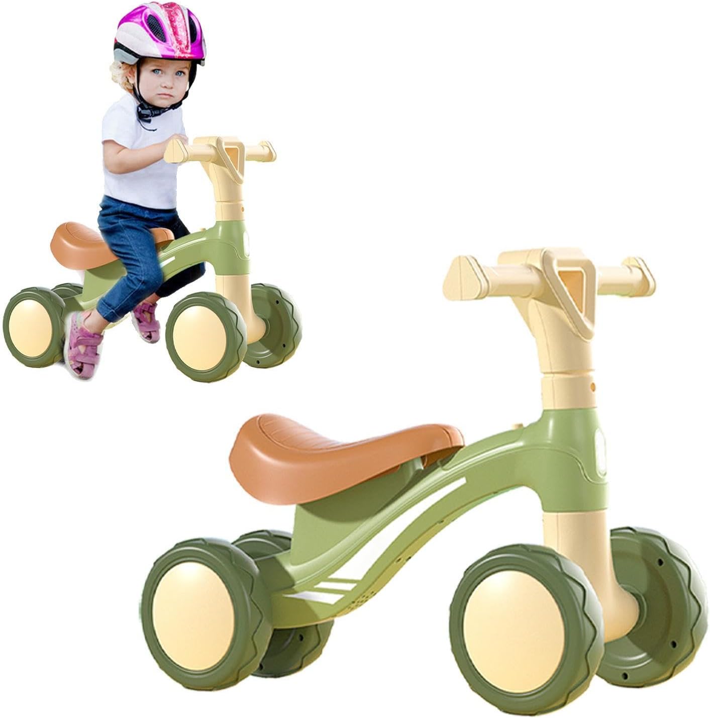 MG Kiddie MG 4 Wheels Baby Balance Bike For Kids Kid Balance Bike MGT901 GREEN