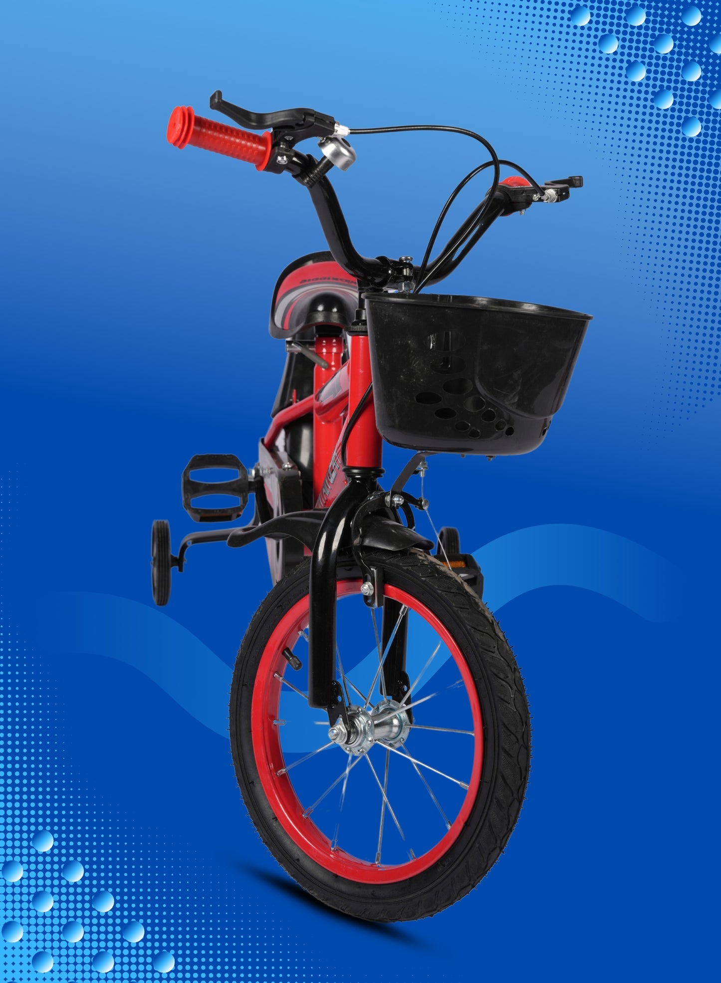 MOUNTAIN GEAR Children's Bicycle For 3-5 Years Old Kids Bike | High Carbon Steel Frame | Adjustable Seat | Smooth Bearings | Safe and Stable | 14 Inch - MG7606