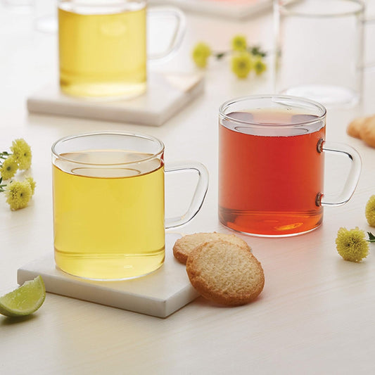 BOROSIL Vision Classic Mug Set Of 6 | Lightweight | Durable Drinkware | Microwavable | 190ML | BV430112098