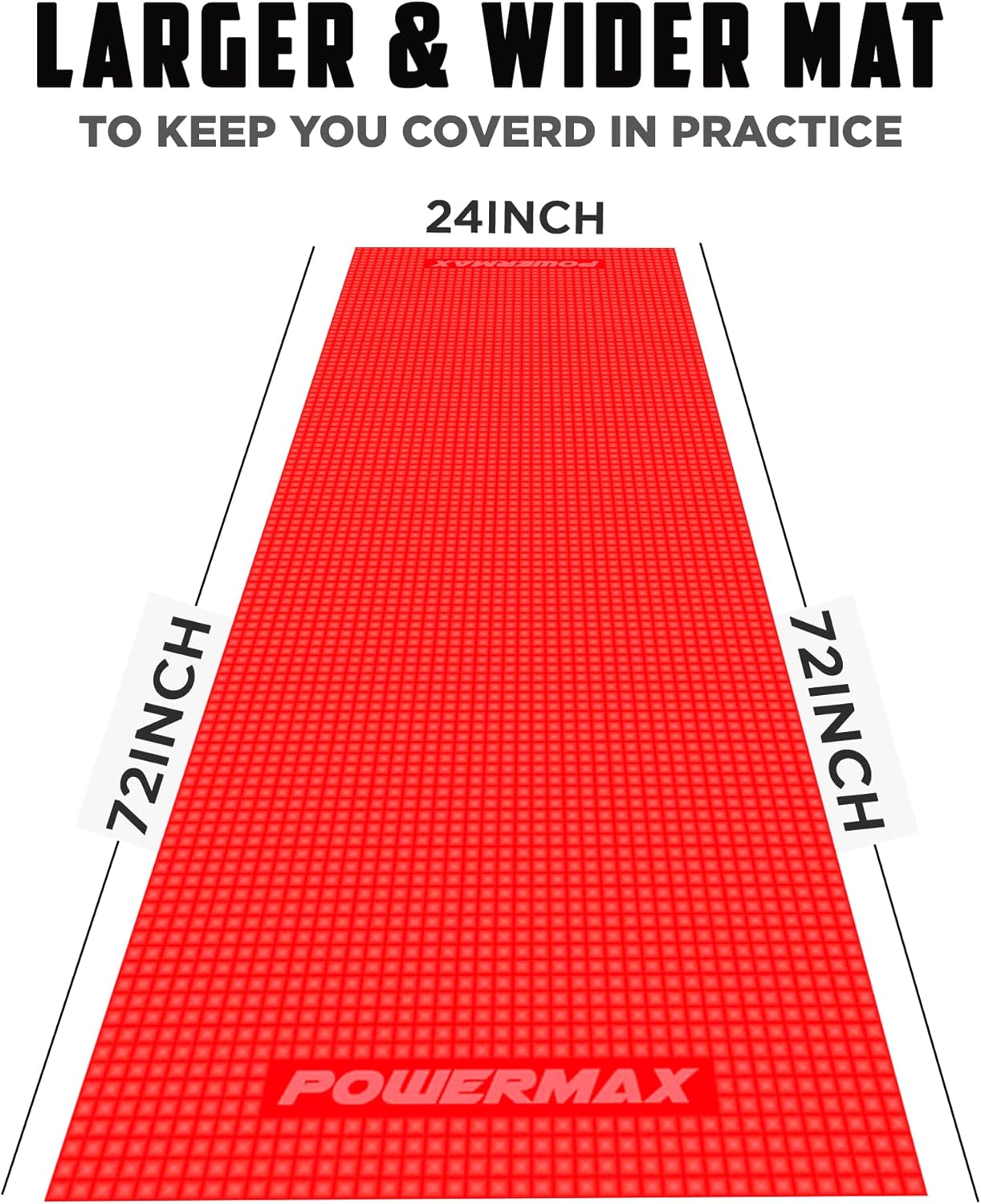 POWERMAX Fitness 4mm Thick Premium Exercise Yoga Mat