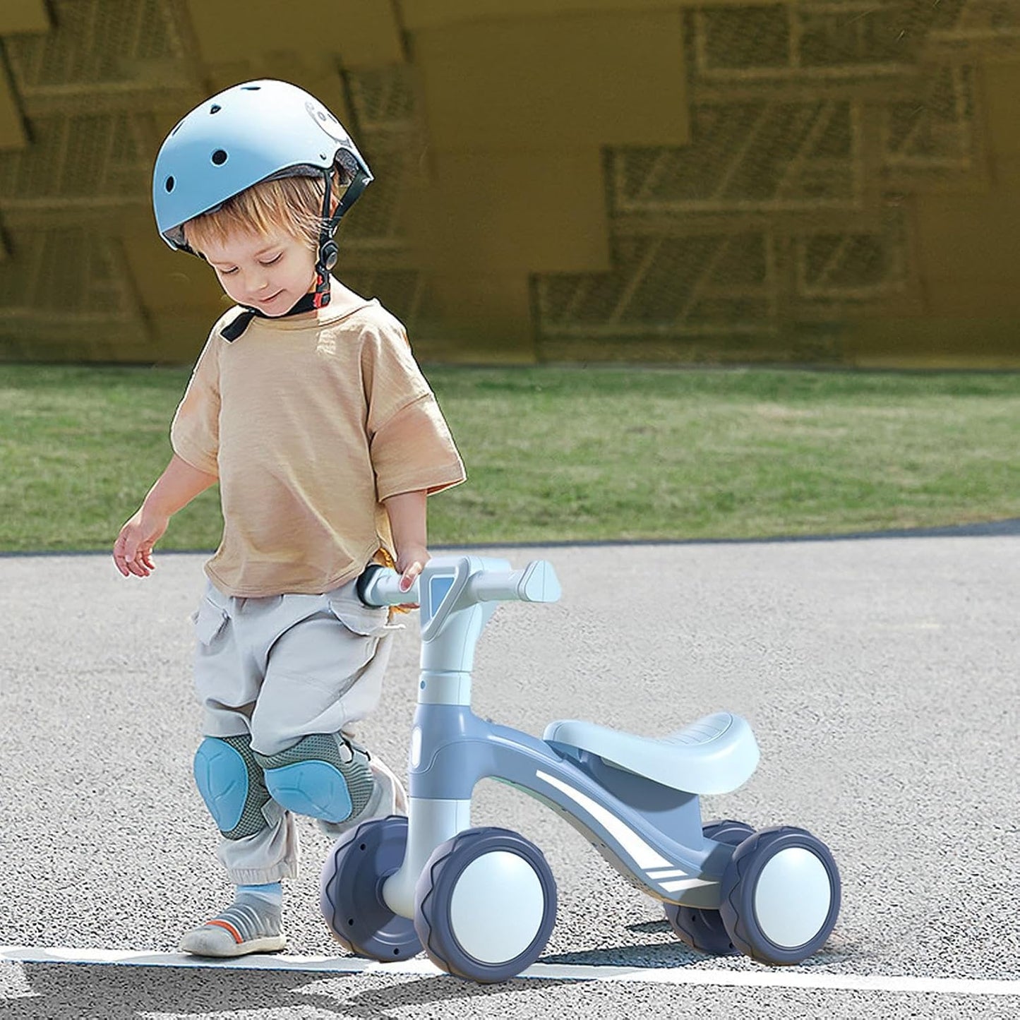 MG Kiddie MG 4 Wheels Baby Balance Bike For Kids Kid Balance Bike MGT901 BLUE