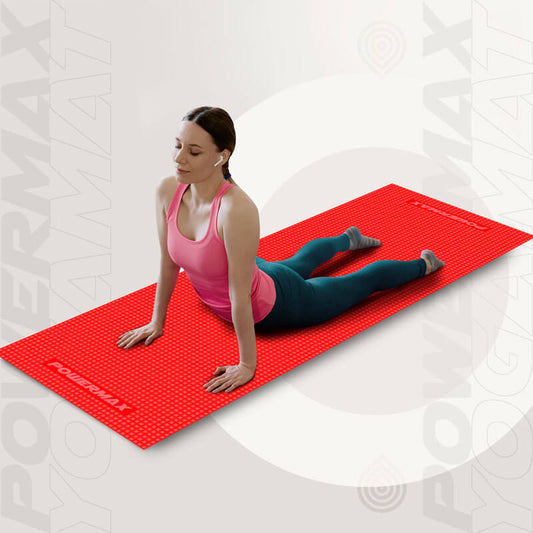 POWERMAX Fitness 4mm Thick Premium Exercise Yoga Mat