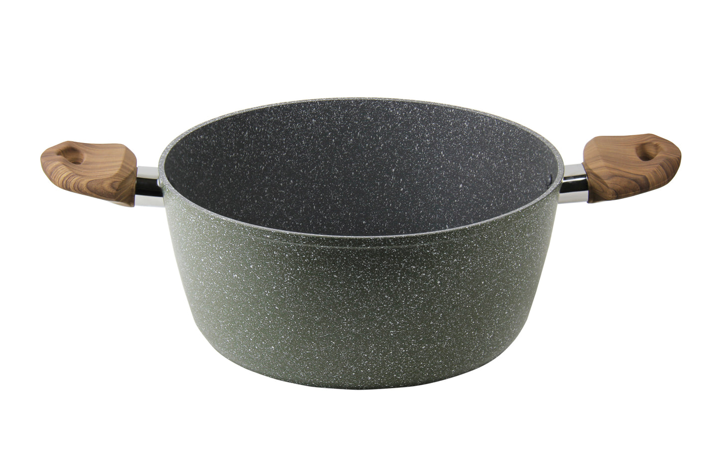 BRITISH CHEF Marble Coated Casserole With Lid- 5 Layer Construction Nonstick Coating- 26CM & 30CM