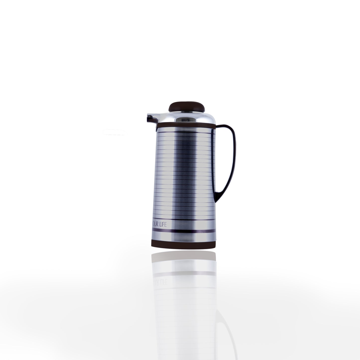 BRITISH CHEF Vacuum Insulated Flask For Keeping Hot Cold | Long Hour Heat Cold Retention | Double Walled Glass Vacuum | Ideal for Social Events | 1.3L & 1.6L | GRAY