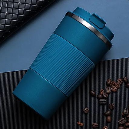 BRITISH CHEF Coffee Cup | 510ML Stainless Steel Cup | Leakproof Insulated Thermal Coffee Cup | Hiking/Travelling/Camping | Best for Ice Drinks & Hot Beverages - BC322