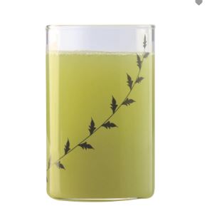 BOROSIL 6 Piece Glass Tumbler Set | Beverage Glasses For Juice | Tumblers | Scratch Resistant | Microwave Safe | Lightweight | 350ML | BVVIBLEAFBL