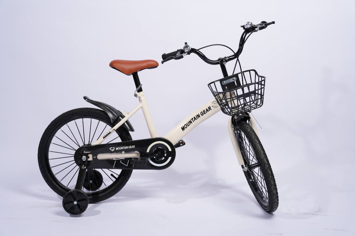 MOUNTAIN GEAR Children's Bicycle for 5-9 Years Old | Kids Bike with Carrier Seat & Basket | Kid's Bicycle with Tools | 18 Inch - MG818A