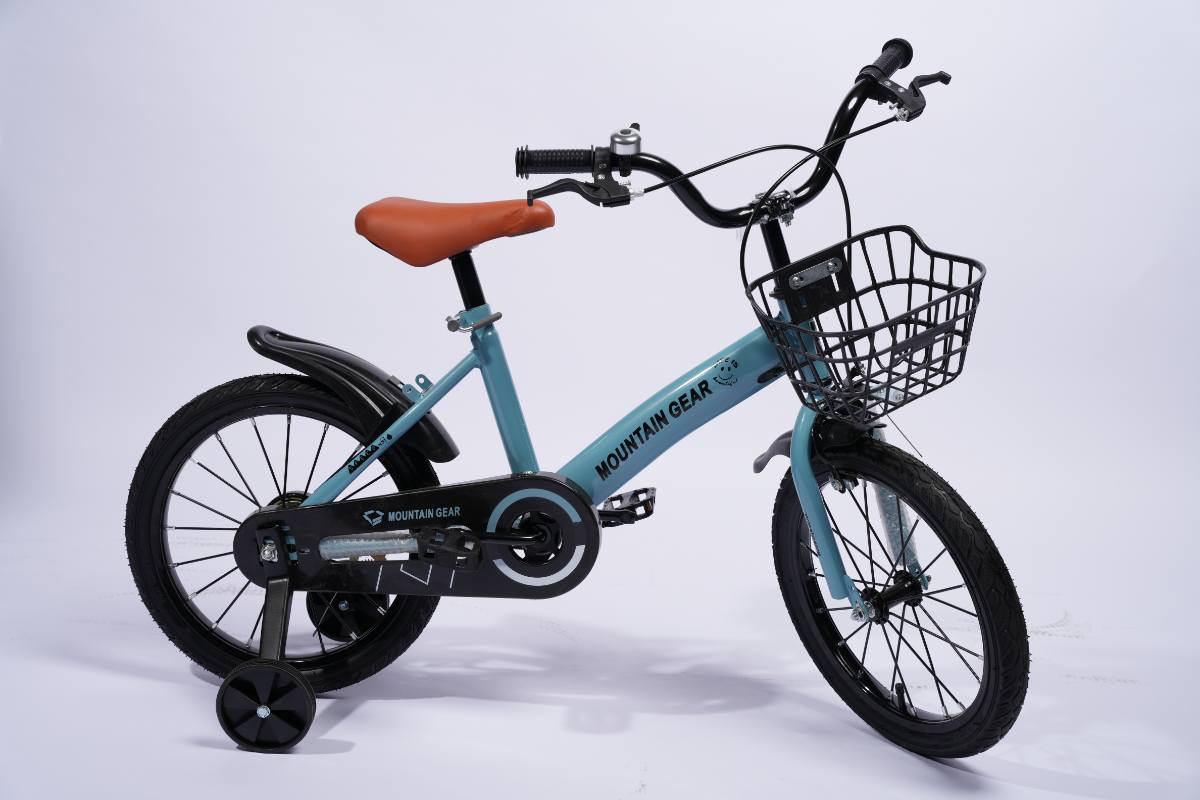 MOUNTAIN GEAR Children's Bicycle for 5-9 Years Old | Kids Bike with Carrier Seat & Basket | Kid's Bicycle with Tools | 18 Inch - MG818A